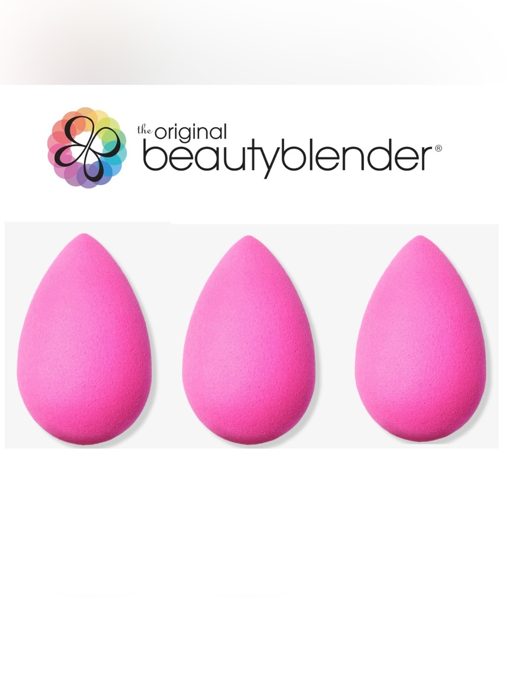Beautyblender original Sponge 3 Pack Authentic – no retail packaging